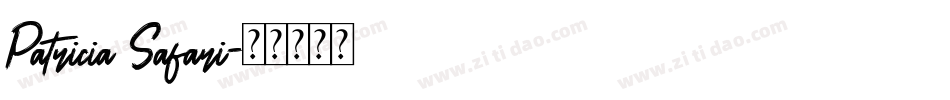 Patricia Safari字体转换